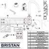 Bristan 1901 Easyfit Sink Mixer Gold Kitchen Tap Spares